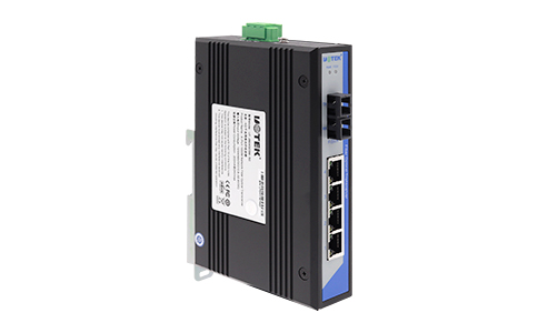 工業級以太網單模多模收發器_UT-2604GC 4口千兆網絡光纖收發器